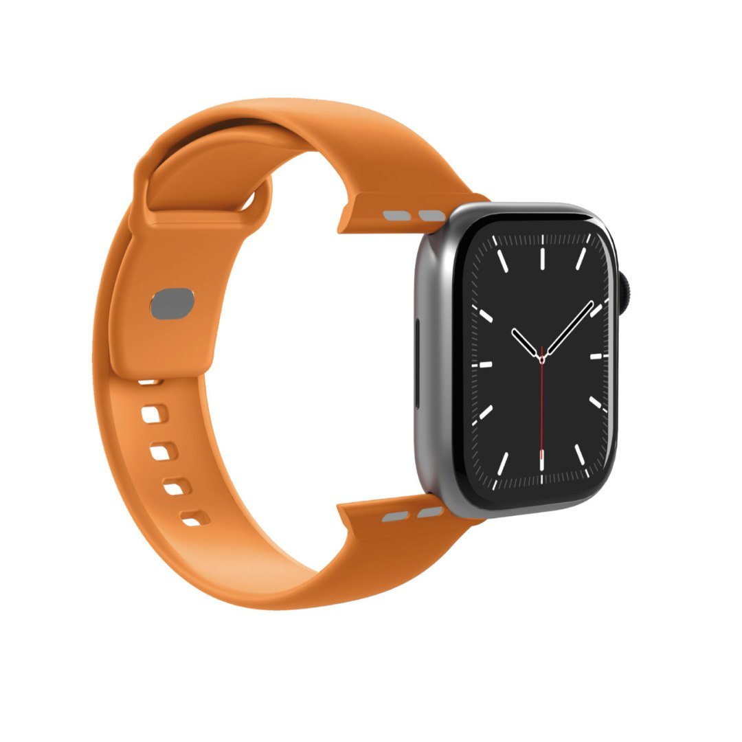 Pasek silikonowy na Apple Watch 44/45/46/49mm Icon – pomarańczowy