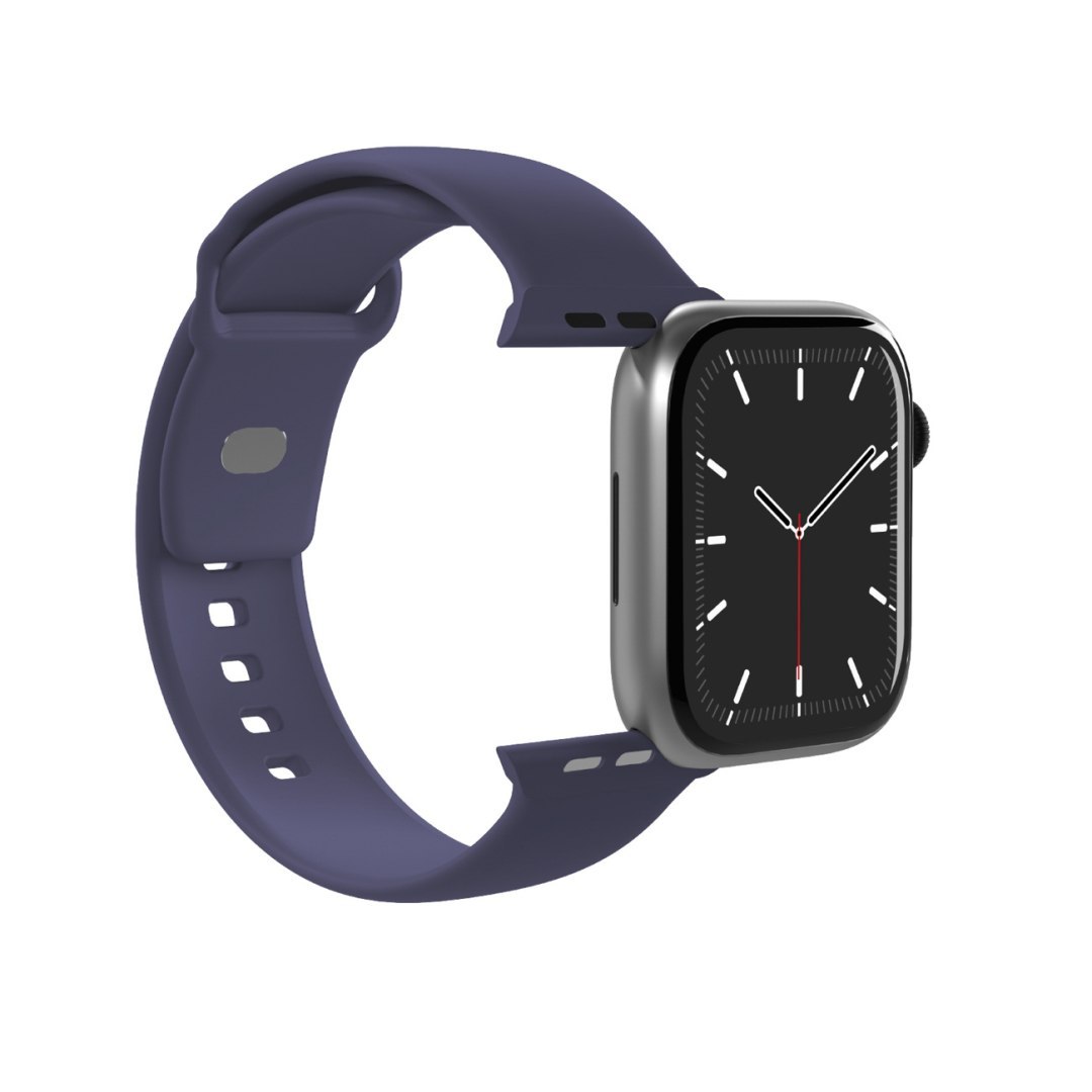 Pasek silikonowy na Apple Watch 44/45/46/49mm Icon – granatowy