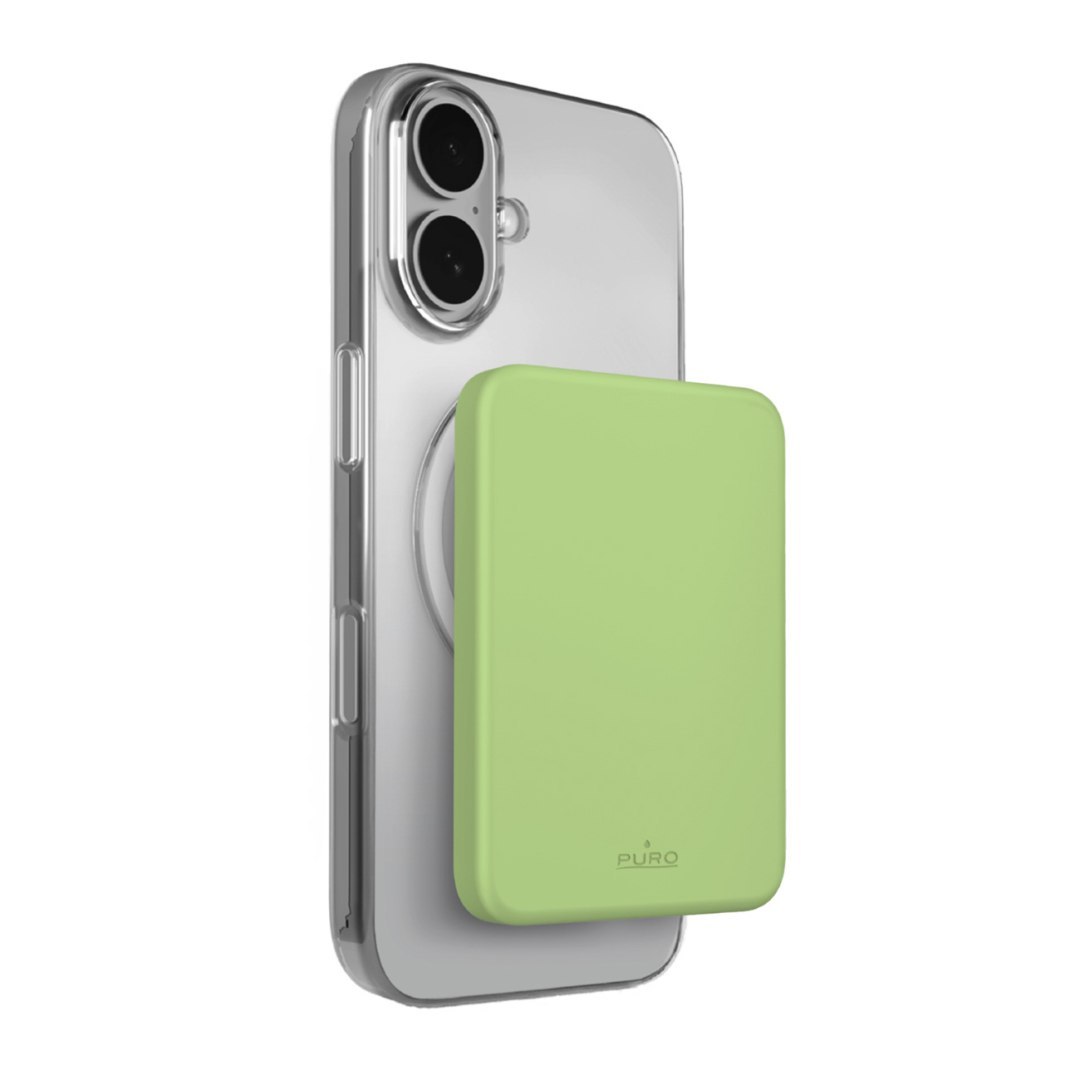 Powerbank magnetyczny ultracienki 4200mAh USB-C MagSafe – zielony Powerbank magnetyczny ultracienki 4200mAh USB-C MagSafe – zielony