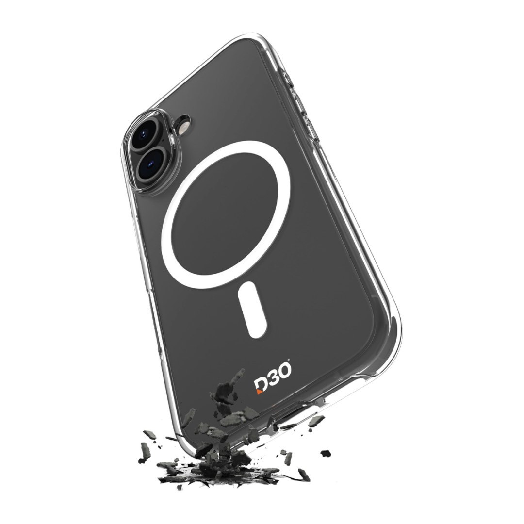 Etui pokrowiec na iPhone 17 TPU PC Impact Clear D3O MagSafe – przezroczyste