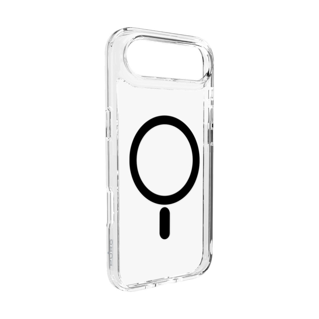 Etui plecki case na iPhone 17 Air TPU PC Lite Mag MagSafe – przezroczyste czarny pierścień