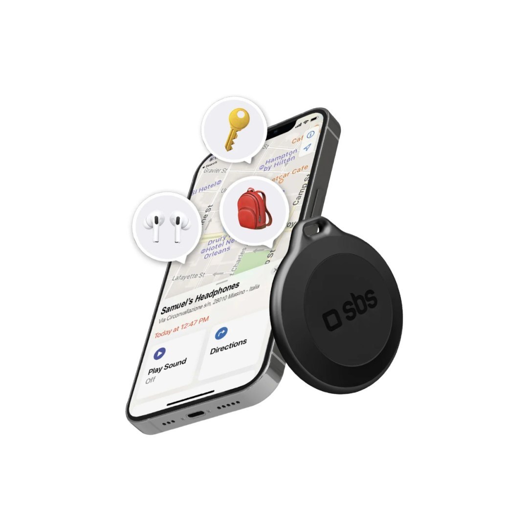 Lokalizator kompatybilny z Apple Find My wodoodporny IP65 Track My Circle – czarny Lokalizator kompatybilny z Apple Find My wodoodporny IP65 Track My Circle – czarny