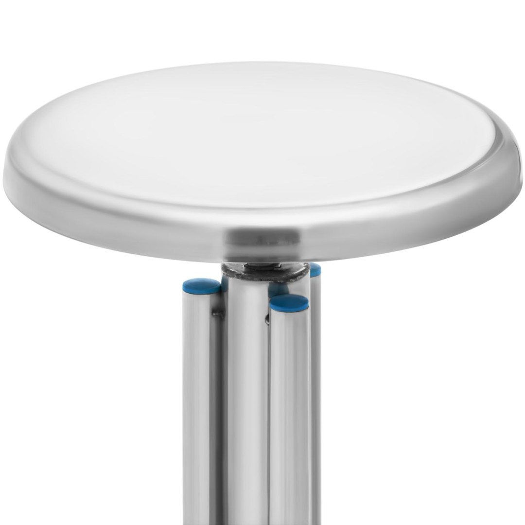 Taboret stołek laboratoryjny warsztatowy ze stali nierdzewnej 45-60 cm do 100 kg