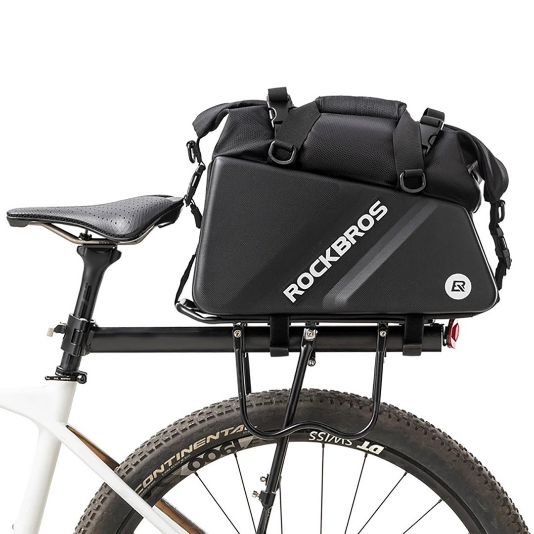 Torba sportowa i rowerowa mocowana na bagażnik 11.6l – czarna Torba sportowa i rowerowa mocowana na bagażnik 11.6l – czarna