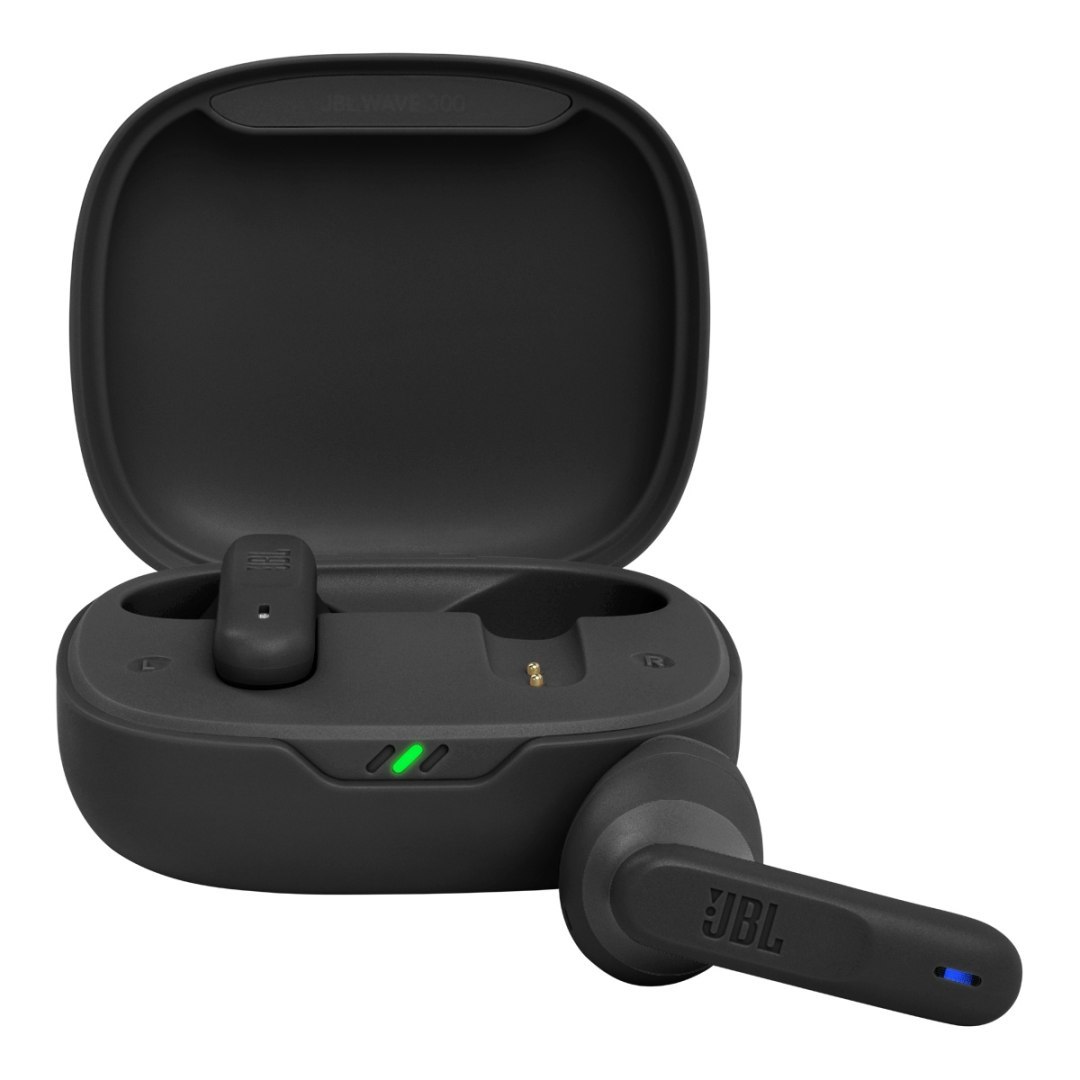 Słuchawki bezprzewodowe douszne JBL Wave 300 Bluetooth TWS – czarne Słuchawki bezprzewodowe douszne JBL Wave 300 Bluetooth TWS – czarne