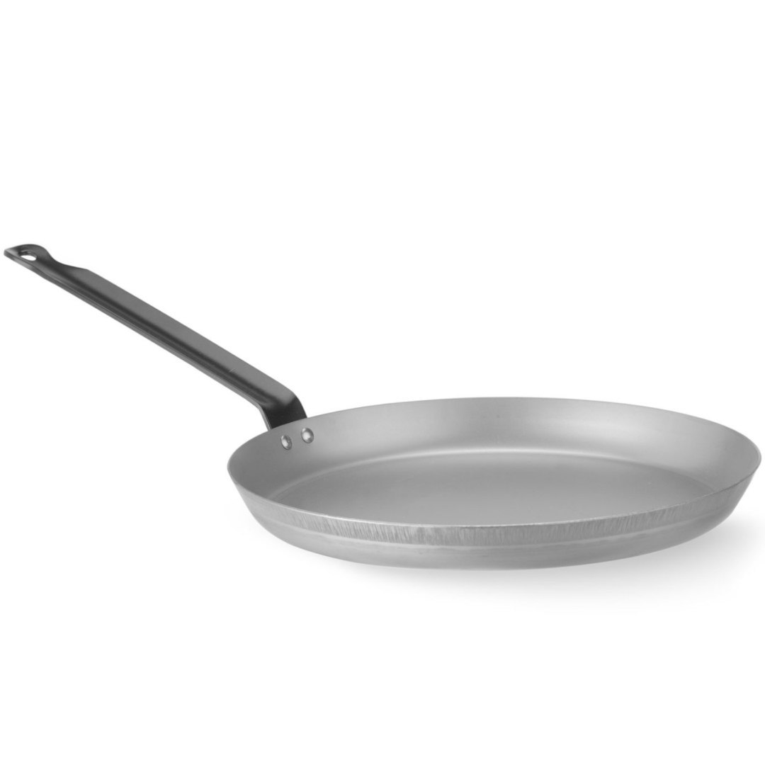 Patelnia do naleśników ze stali węglowej INDUKCJA GAZ śr. 290 mm Patelnia do naleśników ze stali węglowej INDUKCJA GAZ śr. 290 mm