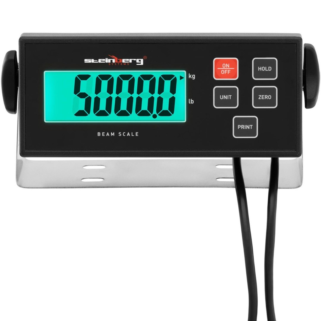 Waga płozowa belkowa paletowa LCD 5000 / 1 kg 1000 x 100 mm Waga płozowa belkowa paletowa LCD 5000 / 1 kg 1000 x 100 mm