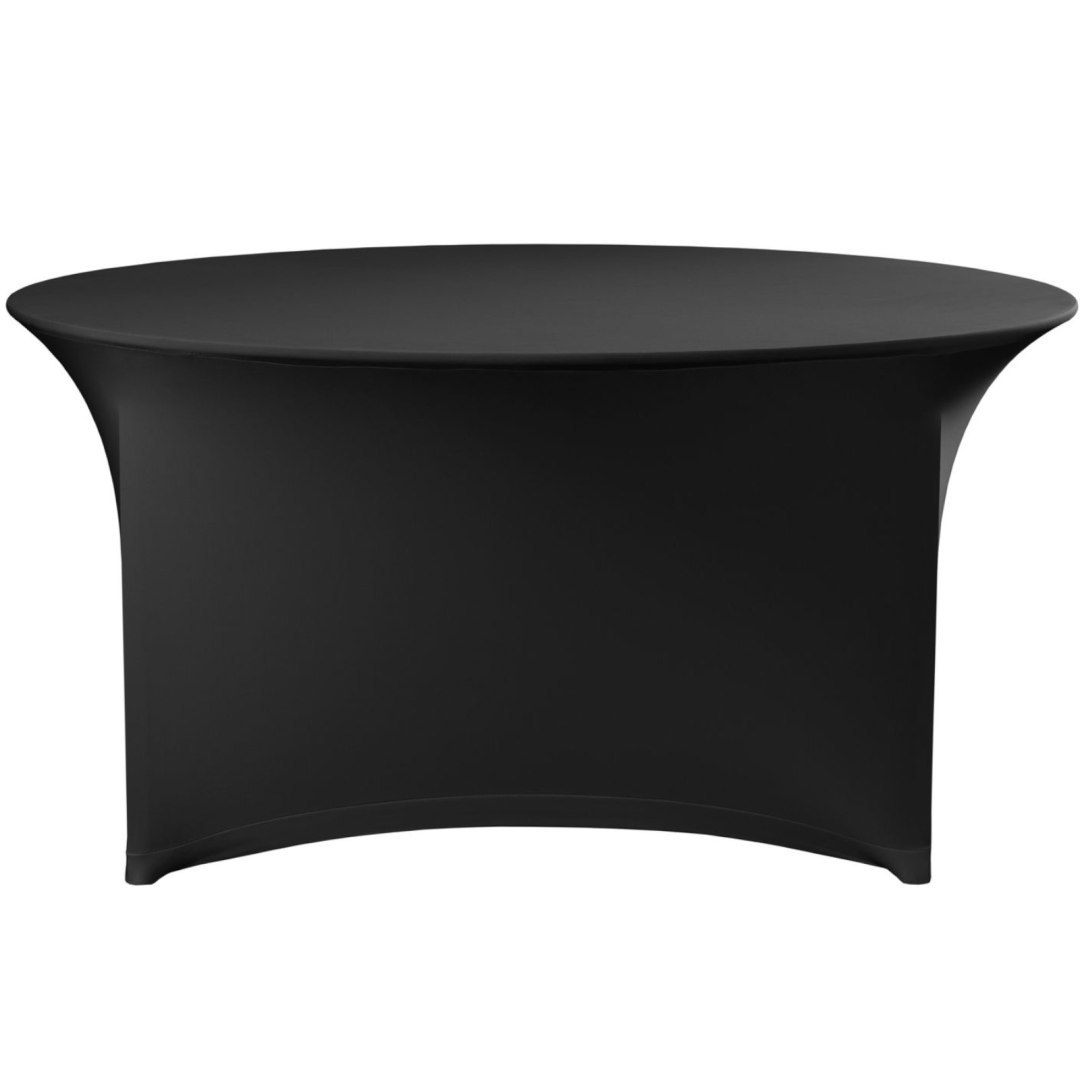 Obrus na stół okrągły cateringowy śr. 150×76 cm – czarny Obrus na stół okrągły cateringowy śr. 150×76 cm – czarny