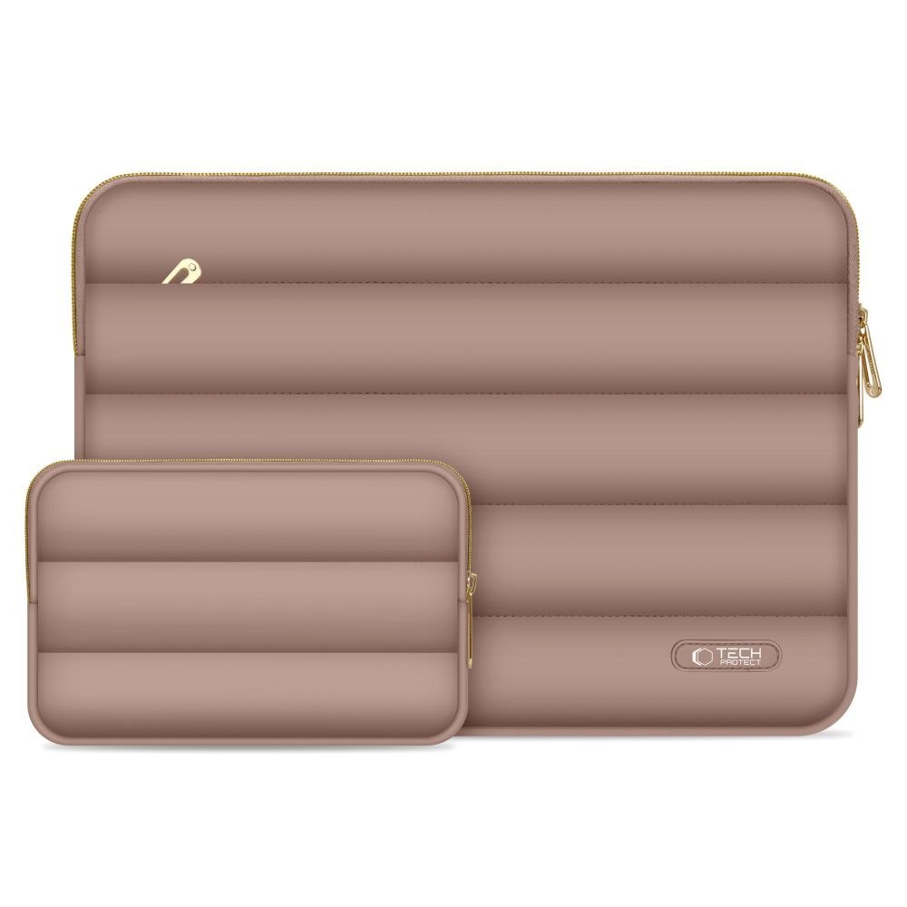 Torba pokrowiec Puffy na laptopa 13-14” + etui na akcesoria – brązowy Torba pokrowiec Puffy na laptopa 13-14” + etui na akcesoria – brązowy