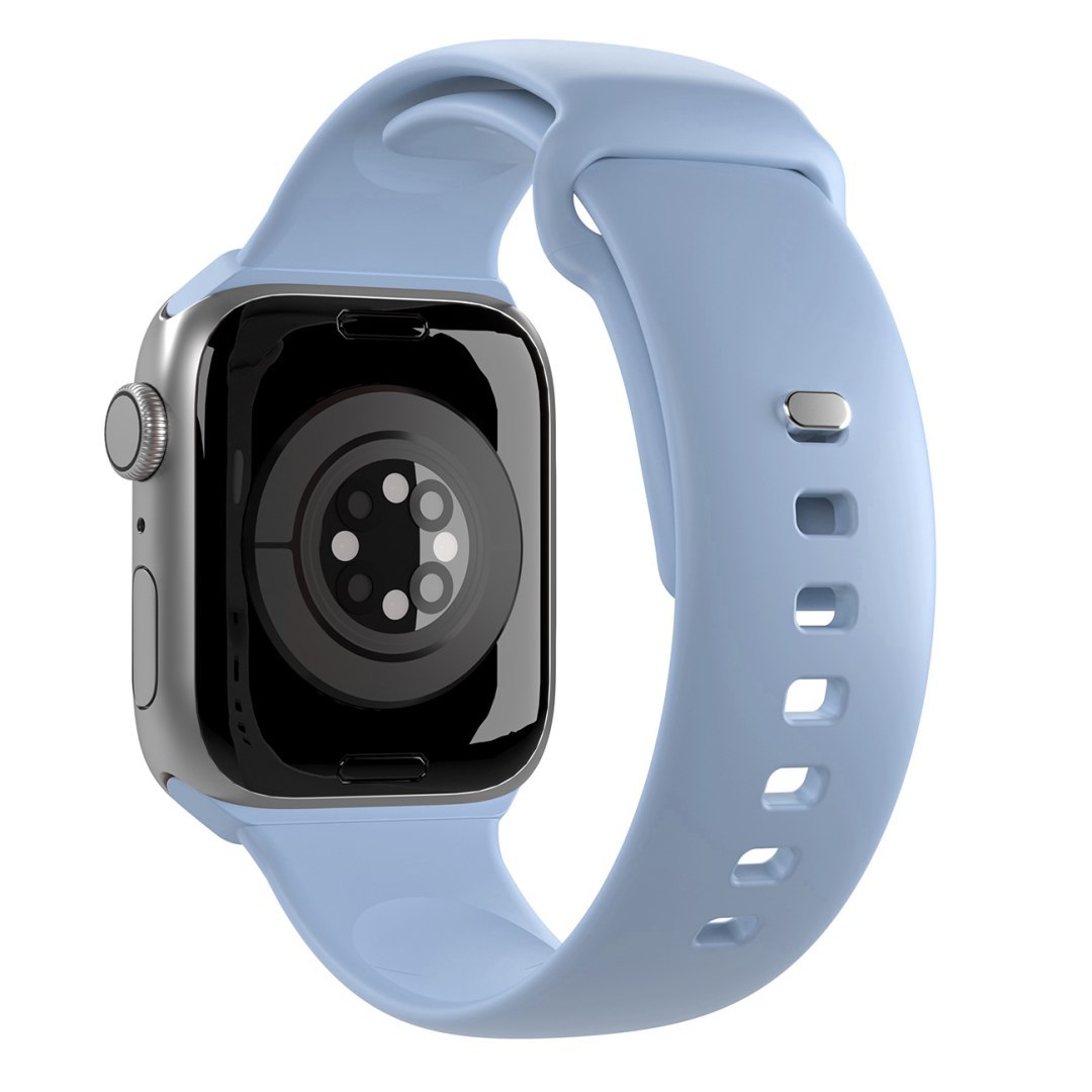 Pasek silikonowy do zegarka Apple Watch 38 40 41 mm Icon jasnoniebieski – 2 szt. Pasek silikonowy do zegarka Apple Watch 38 40 41 mm Icon jasnoniebieski – 2 szt.