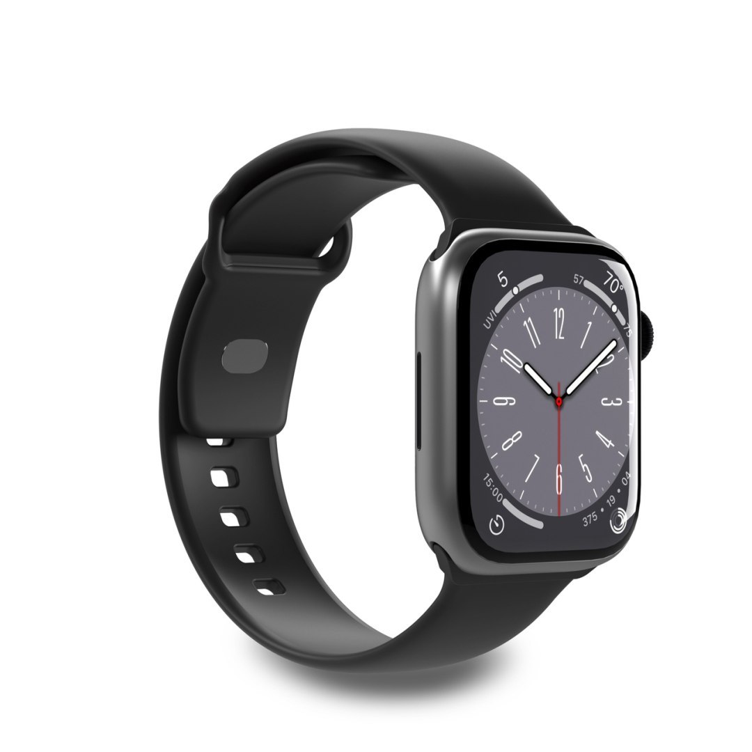 Pasek silikonowy do zegarka Apple Watch 38 40 41 mm Icon czarny – 2 szt. Pasek silikonowy do zegarka Apple Watch 38 40 41 mm Icon czarny – 2 szt.