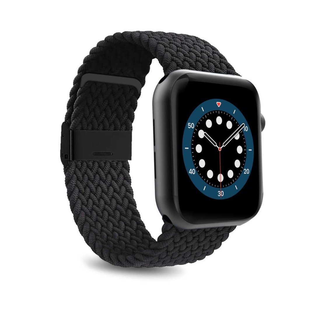 Pasek nylonowy do Apple Watch 42 44 45 49 mm Loop – czarny