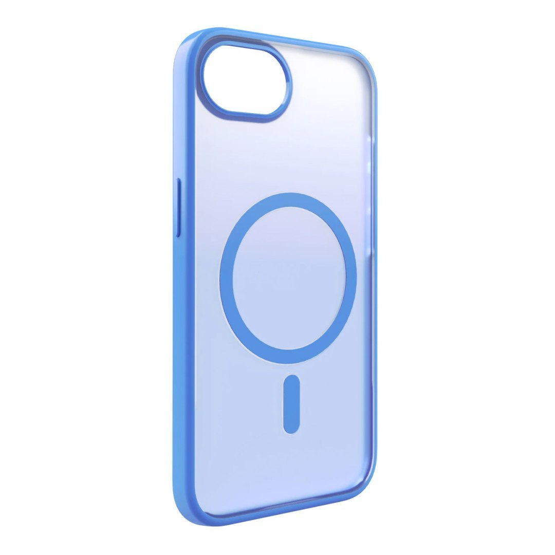 Etui silikonowe pokrowiec do iPhone 16e Gradient MagSafe – niebieskie