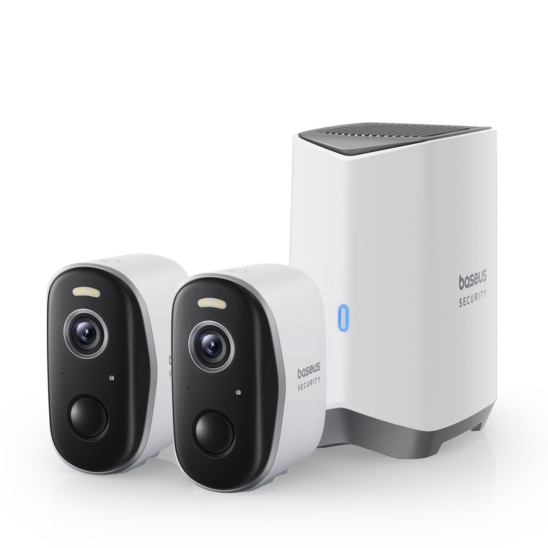 Zestaw monitoringu zewnętrznego 2 kamery 2K 16 Gb WiFi – biały