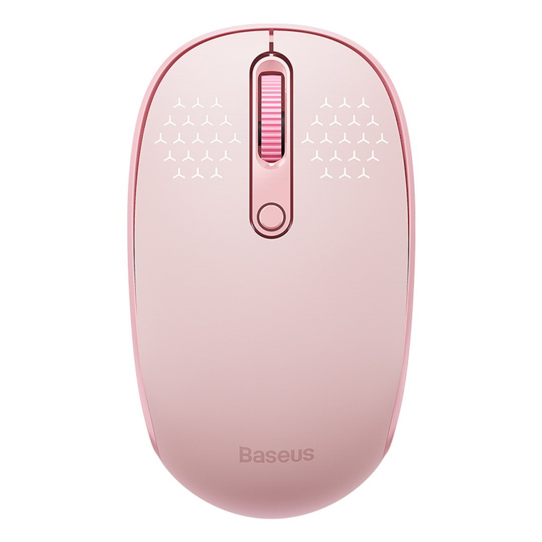 Myszka bezprzewodowa 3 tryby łączności 2.4GHz Bluetooth 3.0 5.0 F01B – różowa