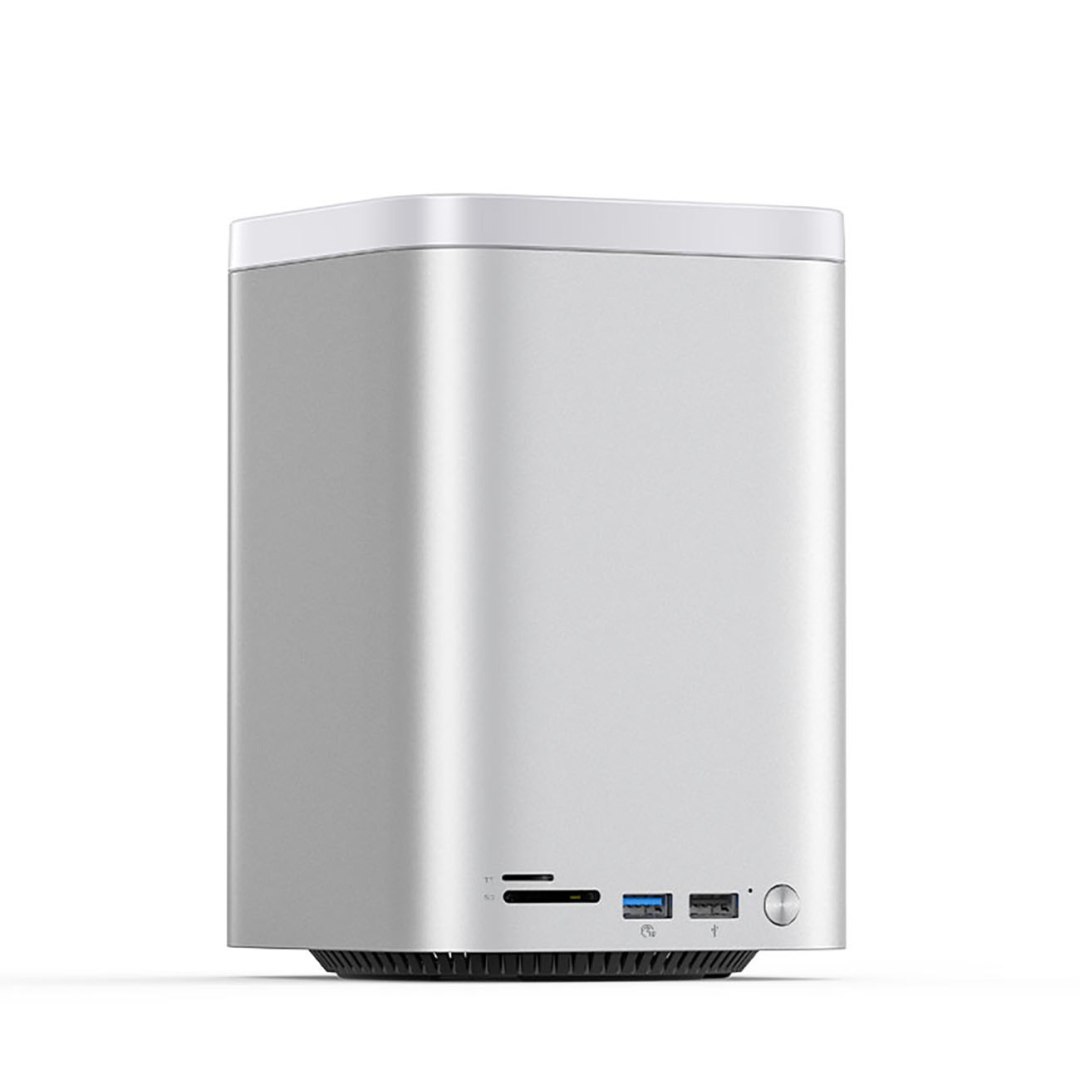 Stacja dokująca z kieszeniami na dyski twarde M.2 SATA do 56TB – srebrna Stacja dokująca z kieszeniami na dyski twarde M.2 SATA do 56TB – srebrna