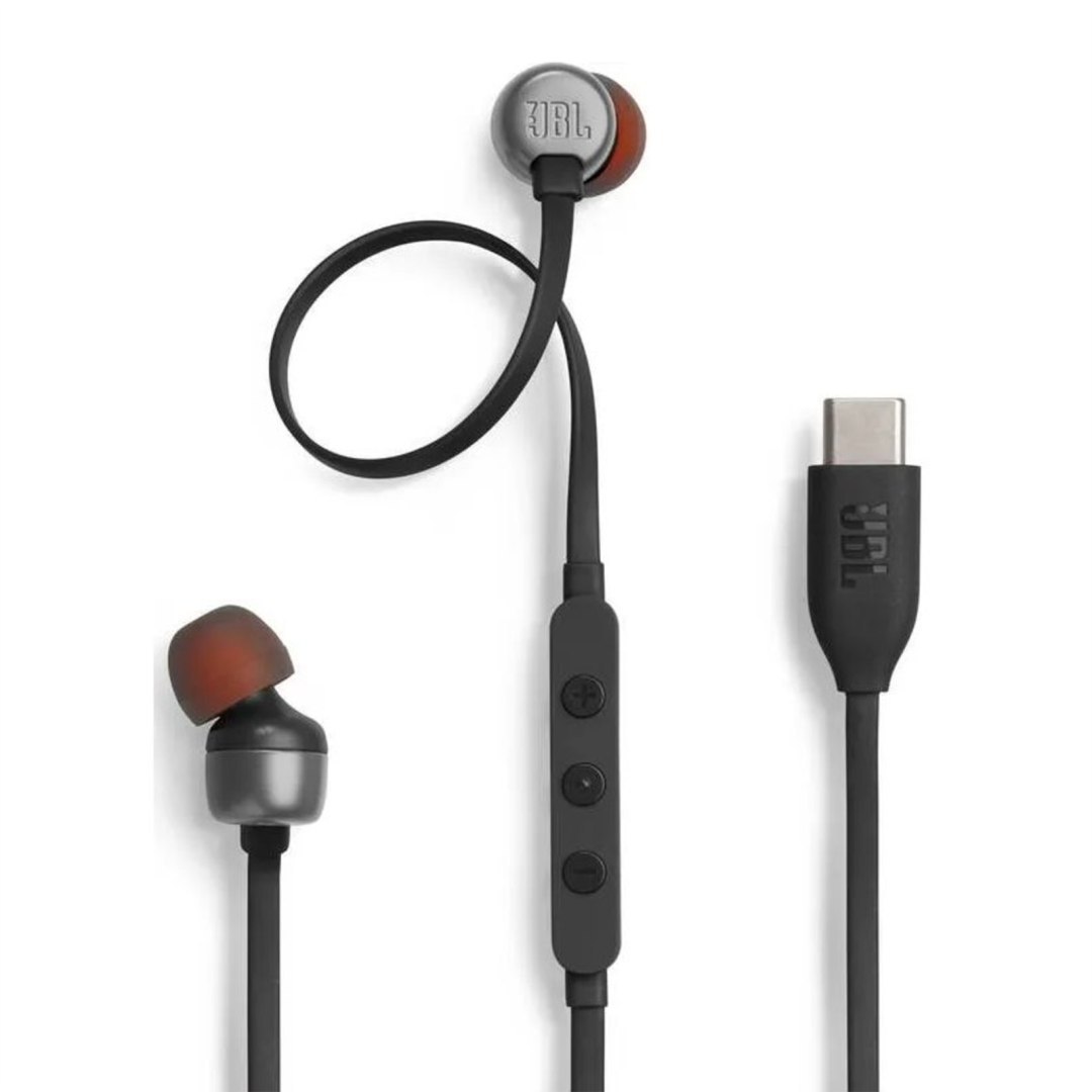 Słuchawki dokanałowe przewodowe USB-C JBL Tune 310C – czarne