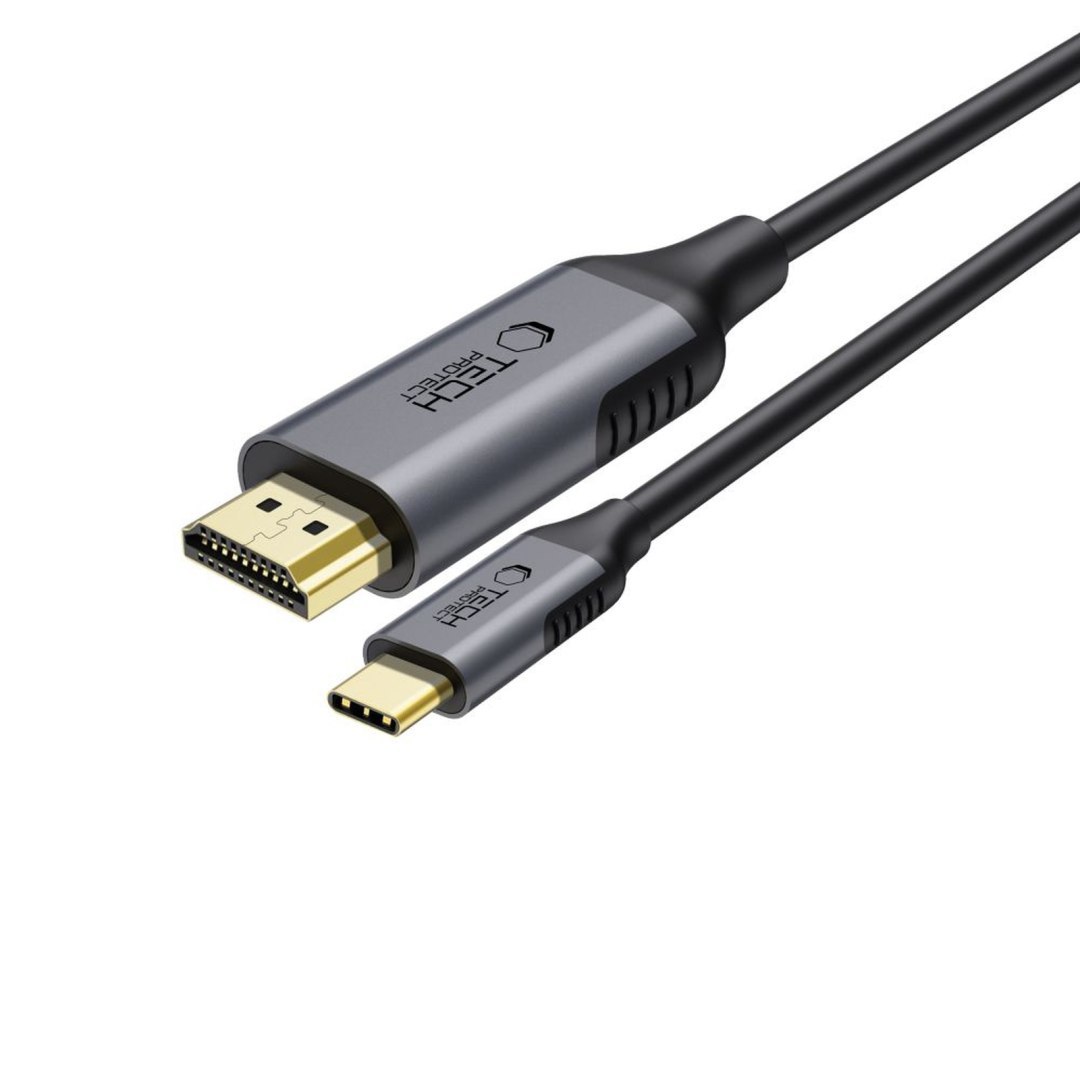 Kabel przewód USB-C – HDMI UltraBoost 60Hz 180cm – czarny