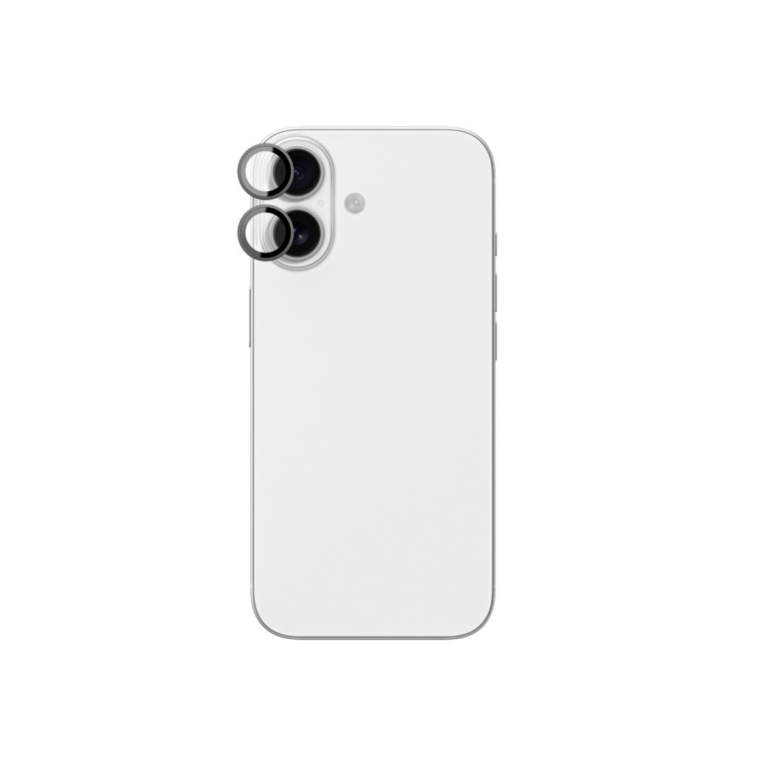 Szkło na aparat kamerę do iPhone 17 z czarną ramką aluminiową Lens Glass Szkło na aparat kamerę do iPhone 17 z czarną ramką aluminiową Lens Glass