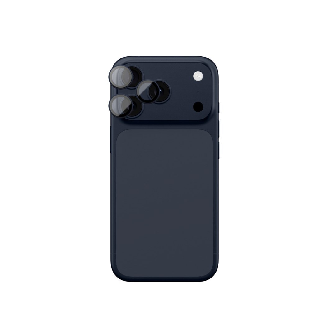 Szkło na aparat na iPhone 17 Pro / Pro Max Sapphire z niebieską ramką Szkło na aparat na iPhone 17 Pro / Pro Max Sapphire z niebieską ramką
