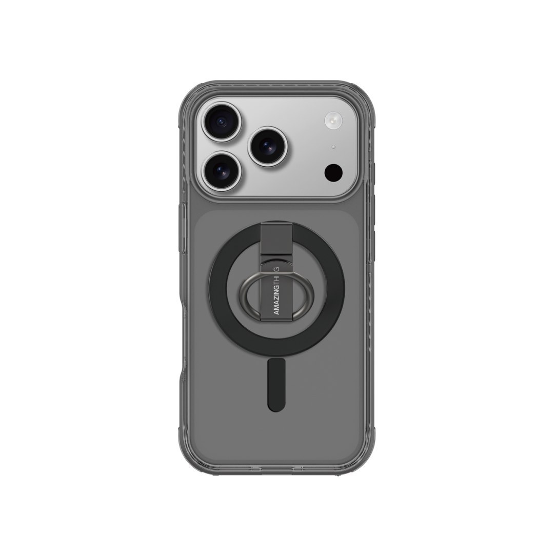 Etui case na iPhone 17 Pro Titan Pro Grip Ring Set MagSafe – czarne Etui case na iPhone 17 Pro Titan Pro Grip Ring Set MagSafe – czarne