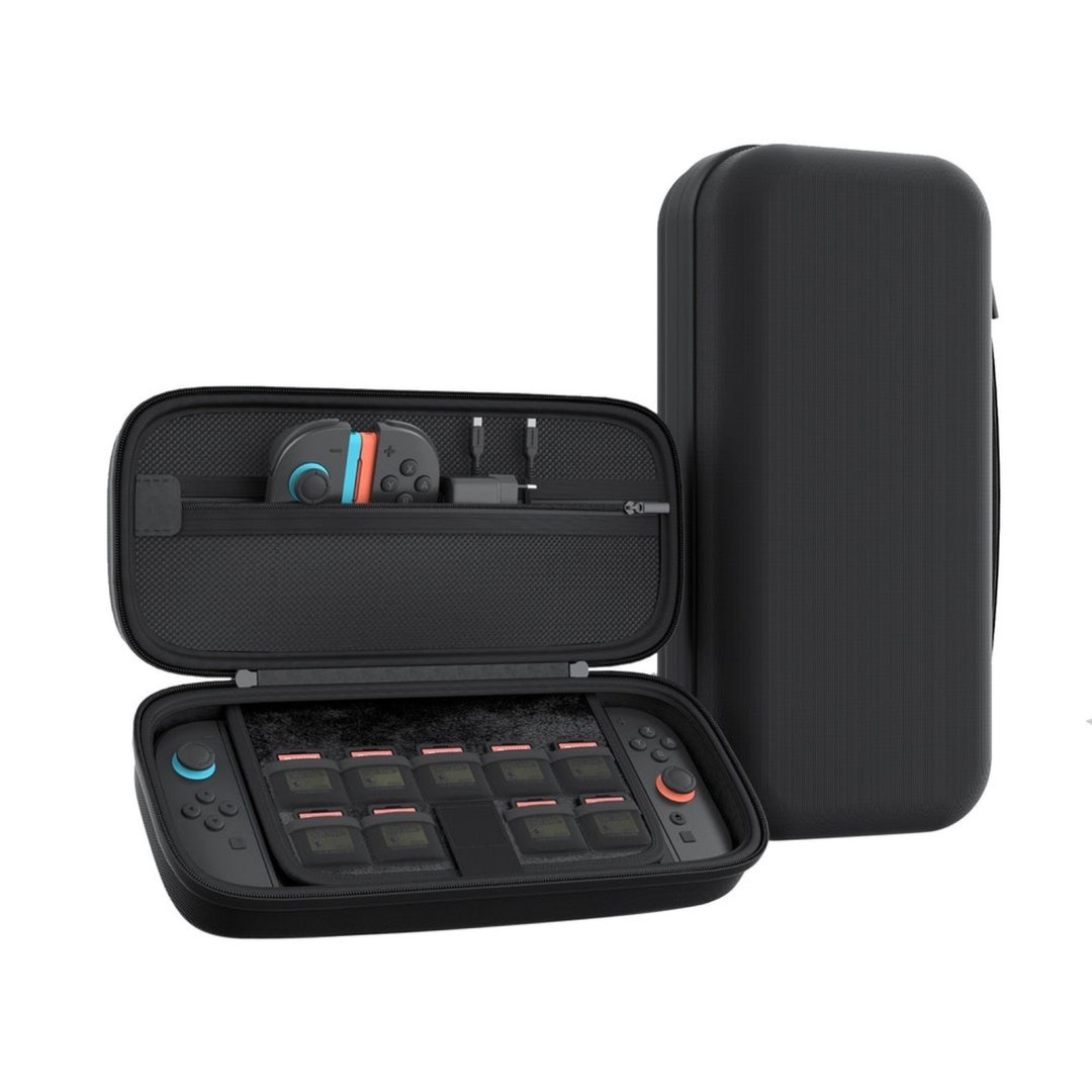 Etui ochronne futerał na konsolę Nintendo Switch 2 i akcesoria – czarne Etui ochronne futerał na konsolę Nintendo Switch 2 i akcesoria – czarne