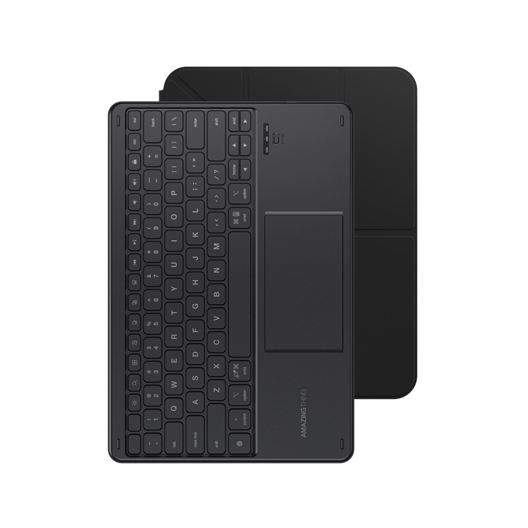 Etui pokrowiec z klawiaturą touchpadem na iPad 11” 2025 – czarne Etui pokrowiec z klawiaturą touchpadem na iPad 11” 2025 – czarne