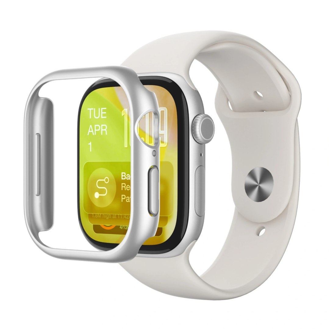 Etui ochronne na zegarek Apple Watch Series 11 46mm Minimal – srebrne