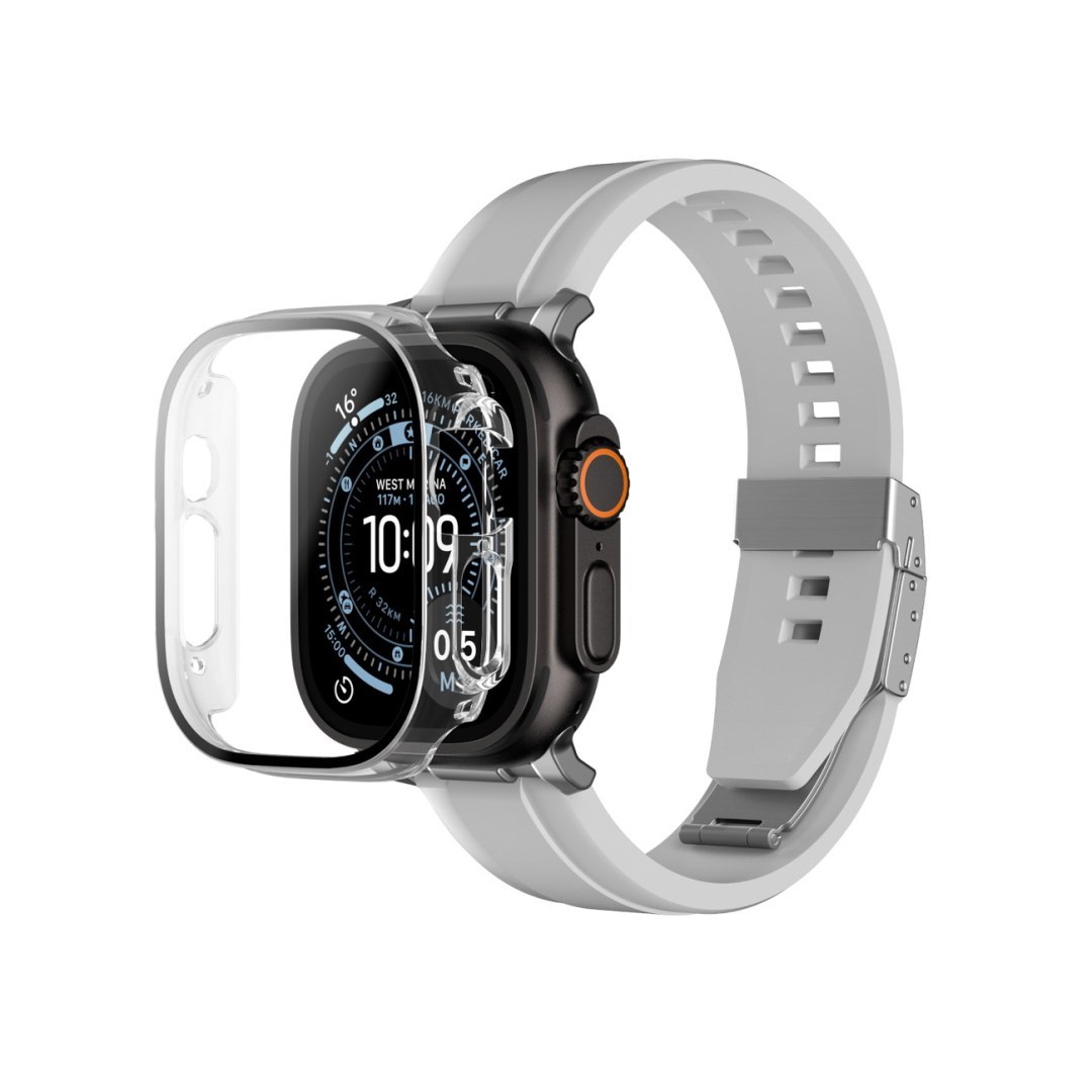 Szkło ochronne z etui na Apple Watch UItra 3 49 mm Radix – przezroczyste
