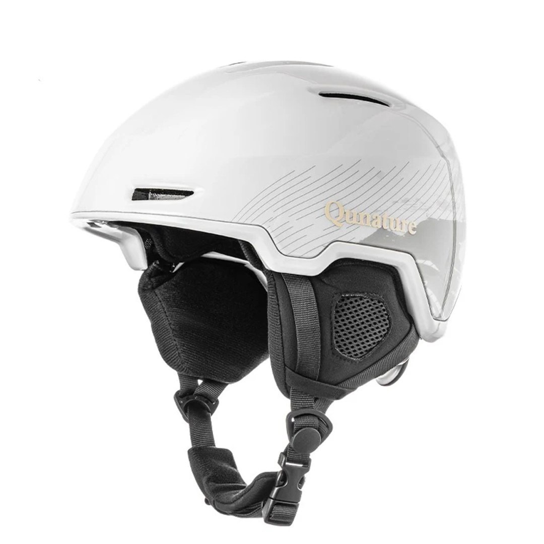 Kask narciarski snowboardowy z nausznikami rozmiar M – biały