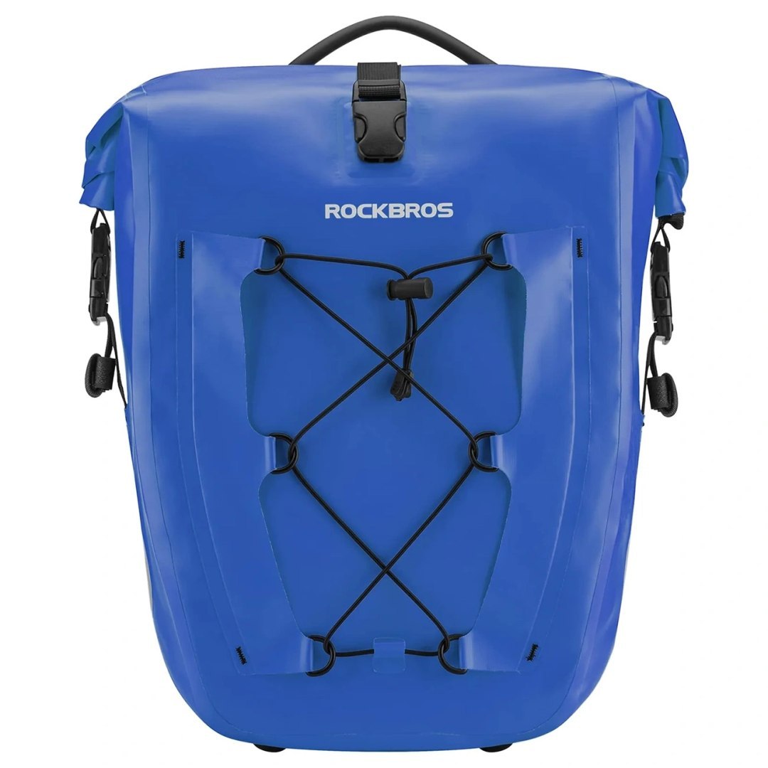 Torba sakwa rowerowa wodoodporna 25-32L – niebieska