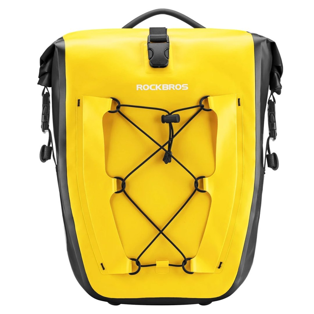 Torba sakwa rowerowa wodoodporna 25-32L – żółta Torba sakwa rowerowa wodoodporna 25-32L – żółta