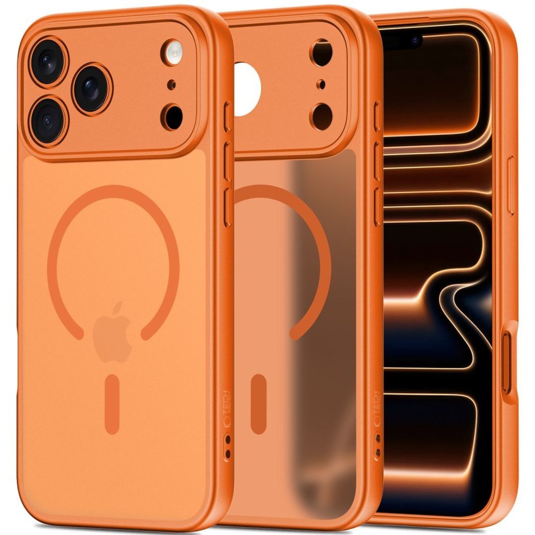 Etui pokrowiec na iPhone 17 Pro Max BasicMag MagSafe – pomarańczowe Etui pokrowiec na iPhone 17 Pro Max BasicMag MagSafe – pomarańczowe