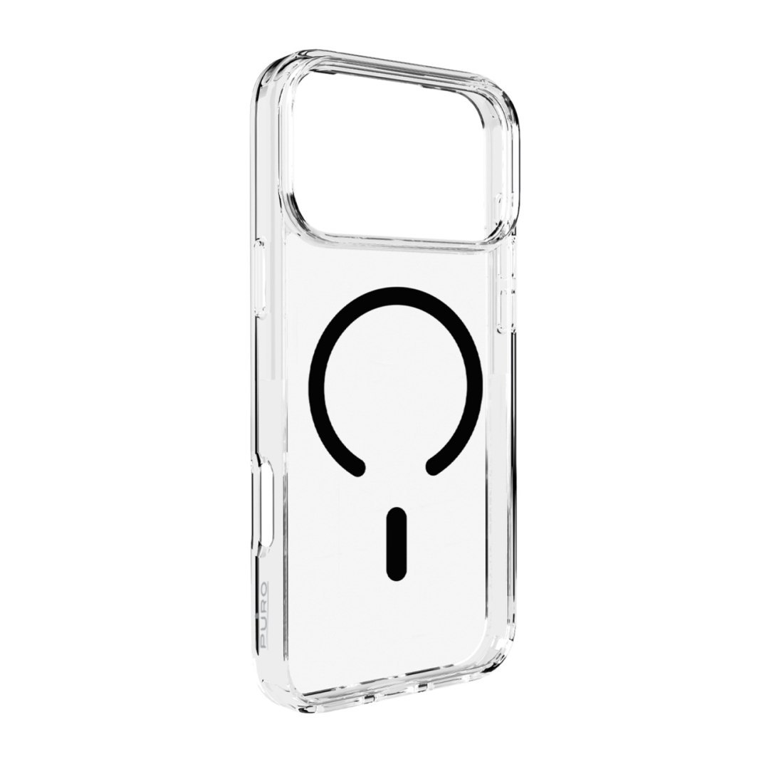 Etui pokrowiec case na iPhone 17 Pro Lite Mag MagSafe – przezroczyste czarny pierścień