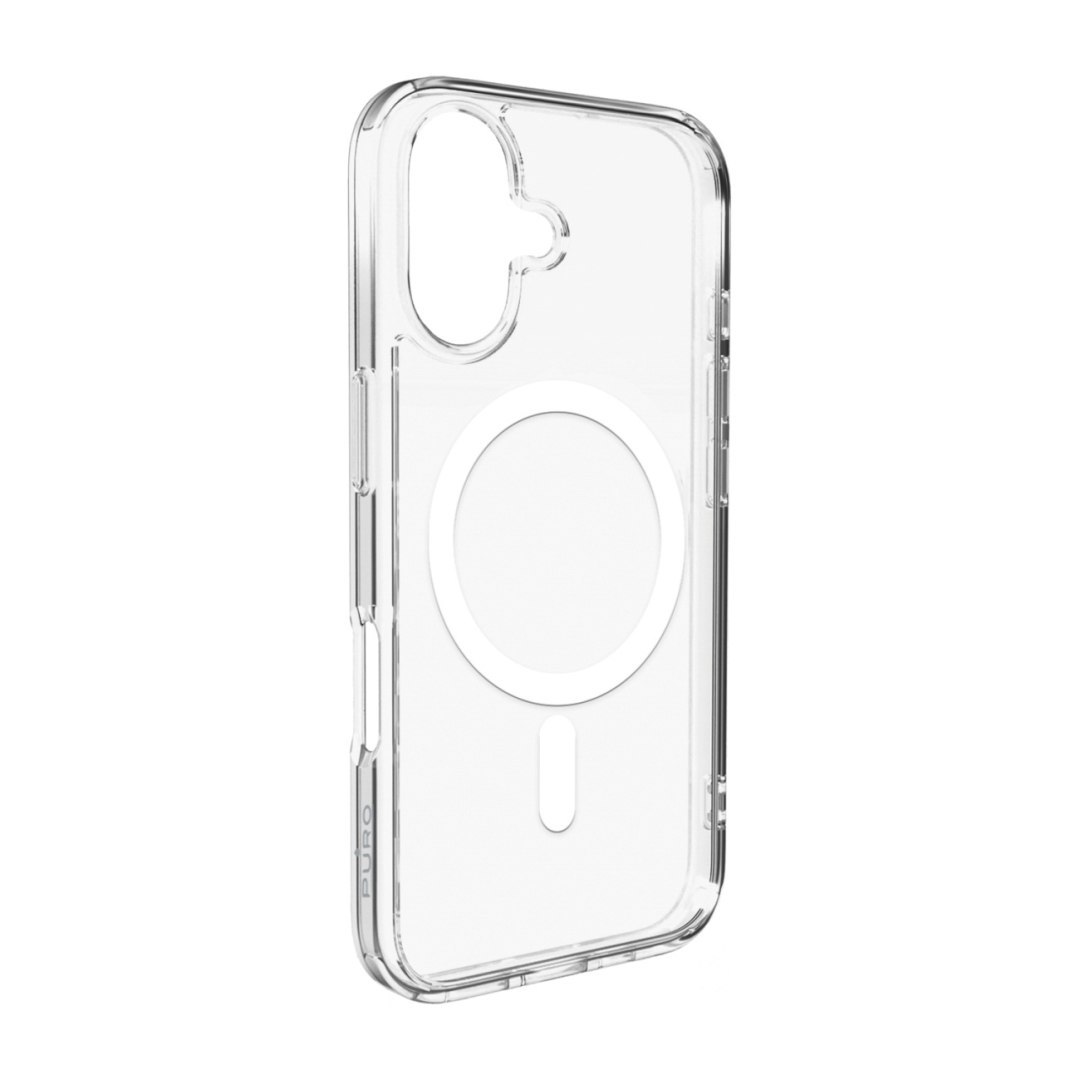 Etui pokrowiec case na iPhone 17 Lite Mag MagSafe – przezroczyste biały pierścień