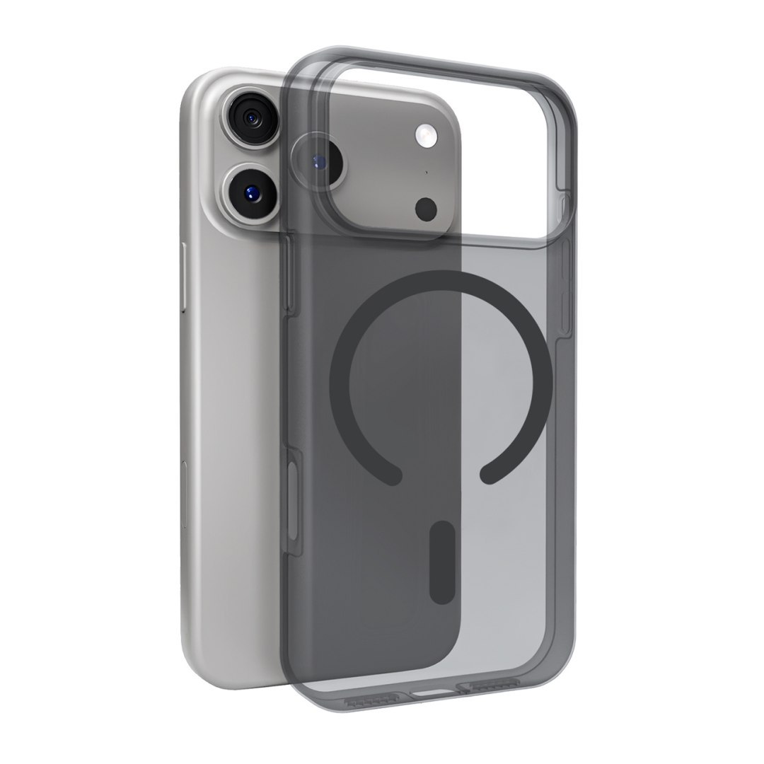 Etui silikonowe na iPhone 17 Pro Magsafe Daylight – półprzezroczyste czarne
