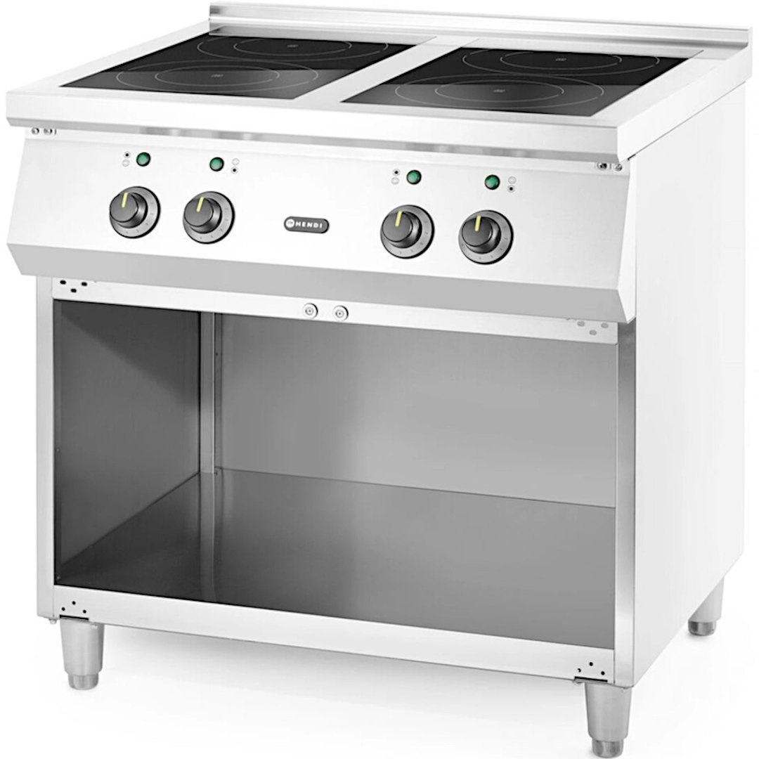 Kuchnia elektryczna indukcyjna 4-palnikowa wolnostojąca 400 V 17000 W – Hendi 237687 Kuchnia elektryczna indukcyjna 4-palnikowa wolnostojąca 400 V 17000 W – Hendi 237687
