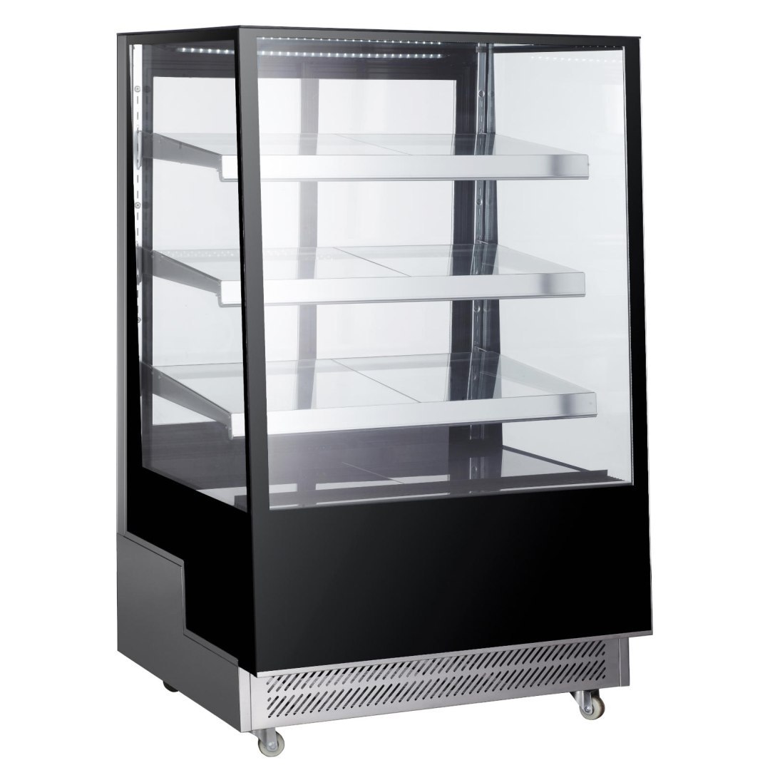 Witryna chłodnicza cukiernicza 3-półkowa jezdna LED 500L Witryna chłodnicza cukiernicza 3-półkowa jezdna LED 500L