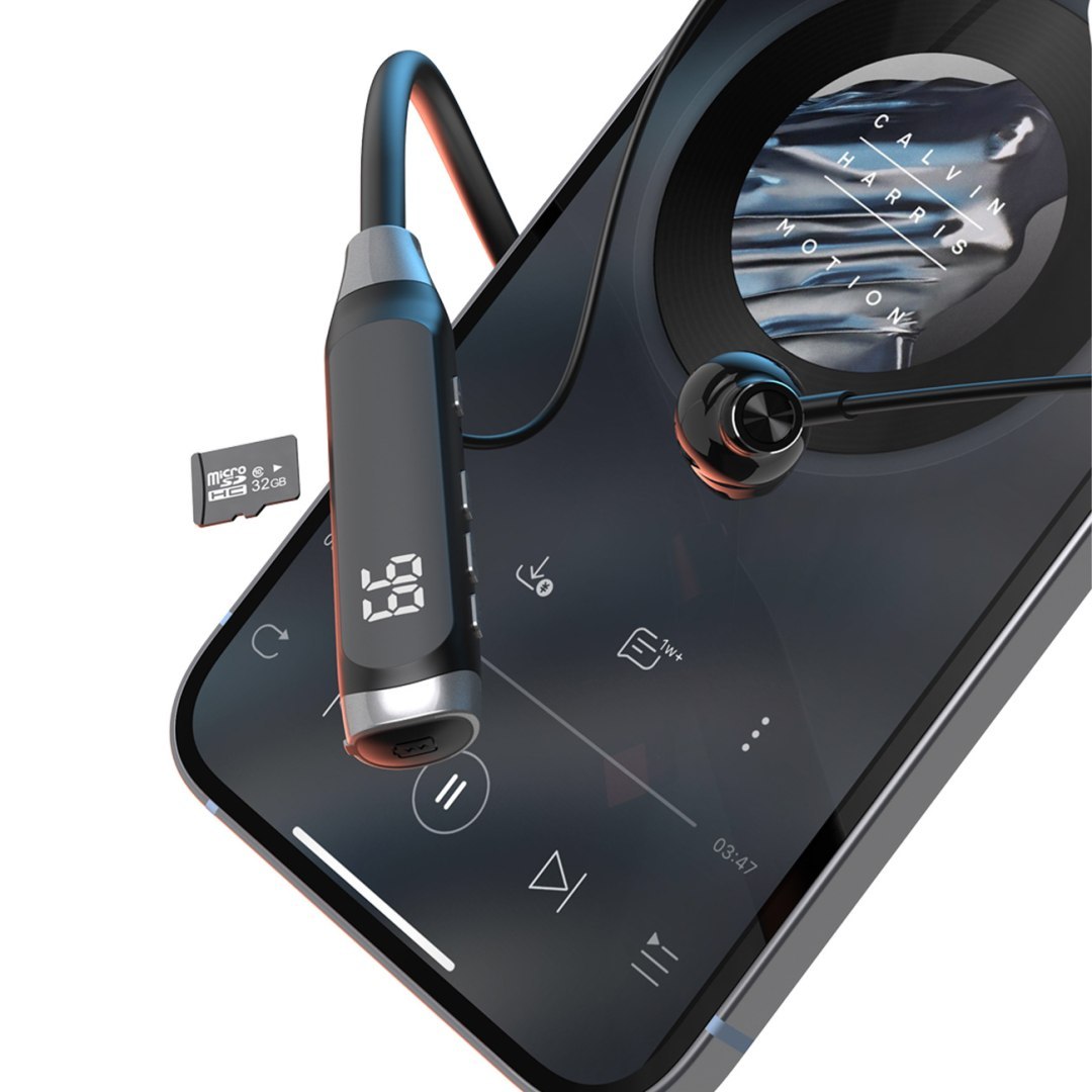 Słuchawki bezprzewodowe U5 Max Bluetooth z pałąkiem na szyję – czarne Słuchawki bezprzewodowe U5 Max Bluetooth z pałąkiem na szyję – czarne