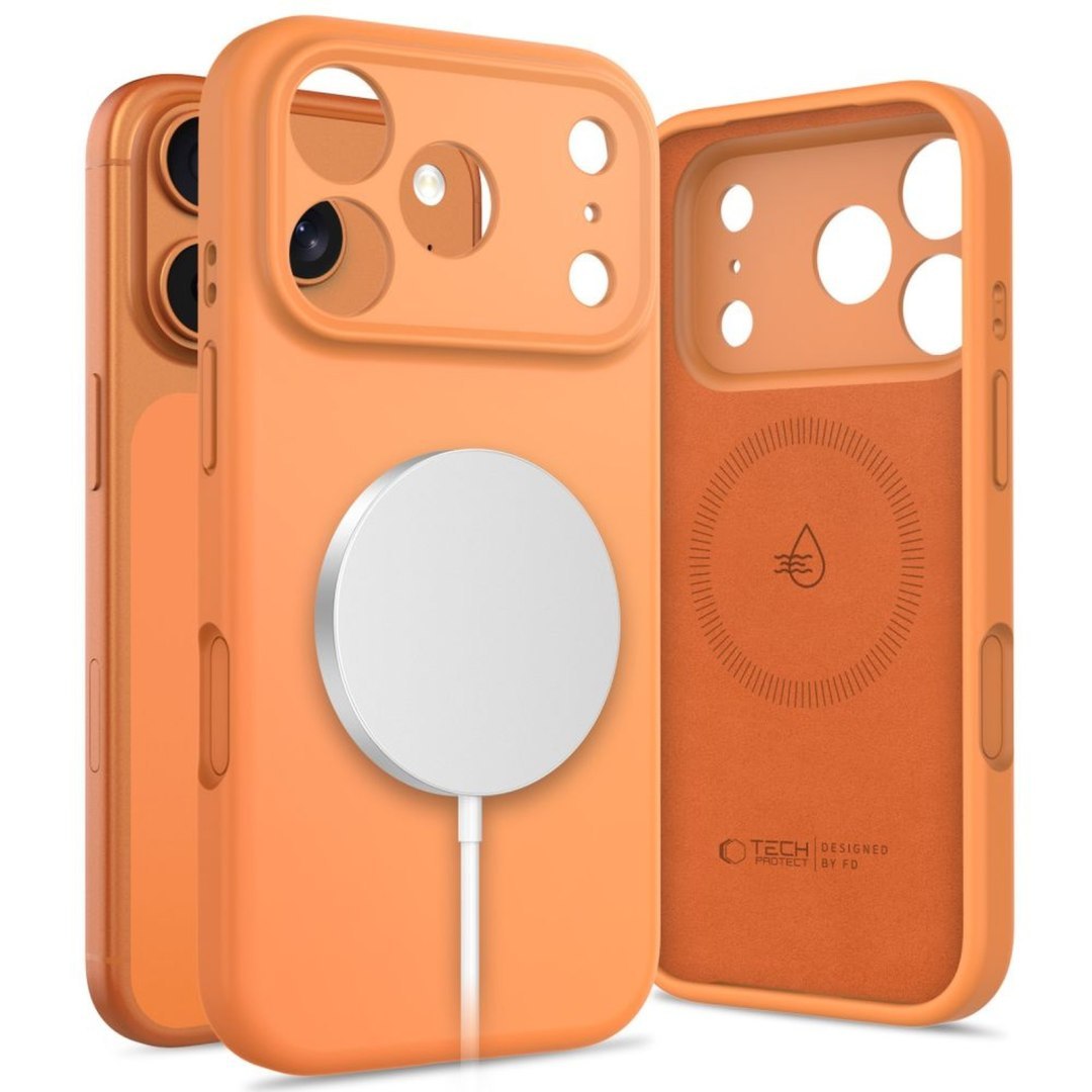 Etui pokrowiec na iPhone 17 Pro Max Silicone MagSafe – pomarańczowe Etui pokrowiec na iPhone 17 Pro Max Silicone MagSafe – pomarańczowe