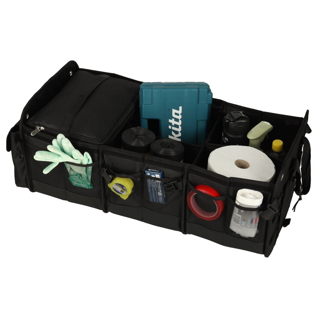 Organizer do bagażnika kufer do samochodu z chłodzeniem 3 komory z torbą termiczną XXL 37x75x32cm Organizer do bagażnika kufer do samochodu z chłodzeniem 3 komory z torbą termiczną XXL 37x75x32cm