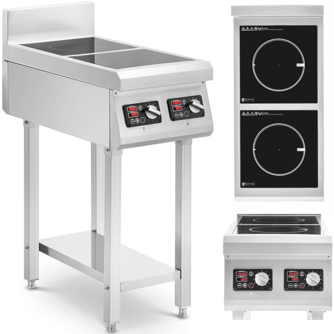 Kuchnia indukcyjna 2 palnikowa wolnostojąca 400 V 2 x 3500 W Kuchnia indukcyjna 2 palnikowa wolnostojąca 400 V 2 x 3500 W