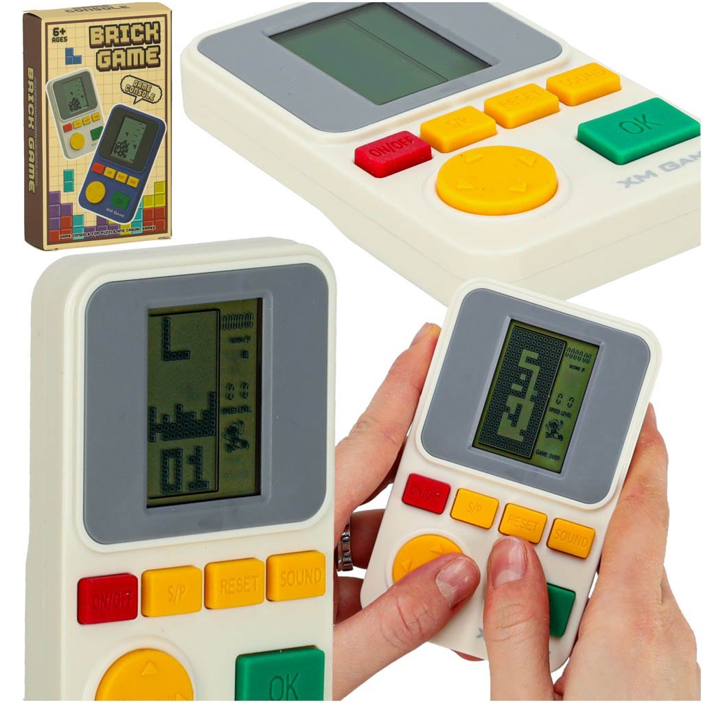 Gra zręcznościowa elektroniczna konsola retro gierka przenośna kieszonkowa biała Gra zręcznościowa elektroniczna konsola retro gierka przenośna kieszonkowa biała