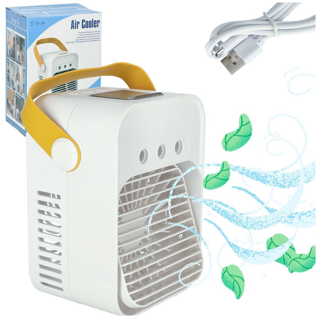 Klimator przenośny klimatyzer biurkowy mini klimatyzator na wodę 3w1 USB LED Klimator przenośny klimatyzer biurkowy mini klimatyzator na wodę 3w1 USB LED