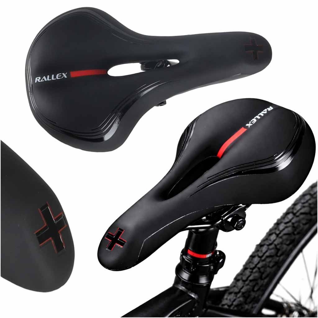 Siodełko rowerowe RALLEX wygodne sportowe z pianki elastycznej Siodełko rowerowe RALLEX wygodne sportowe z pianki elastycznej
