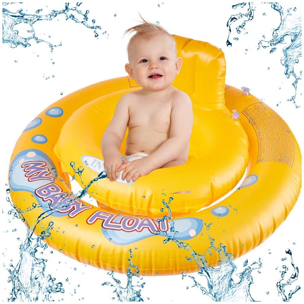 Kółko do pływania dla niemowląt koło pontonik dla dzieci dmuchany z siedziskiem pontonik INTEX max 15 kg 6-18miesięcy