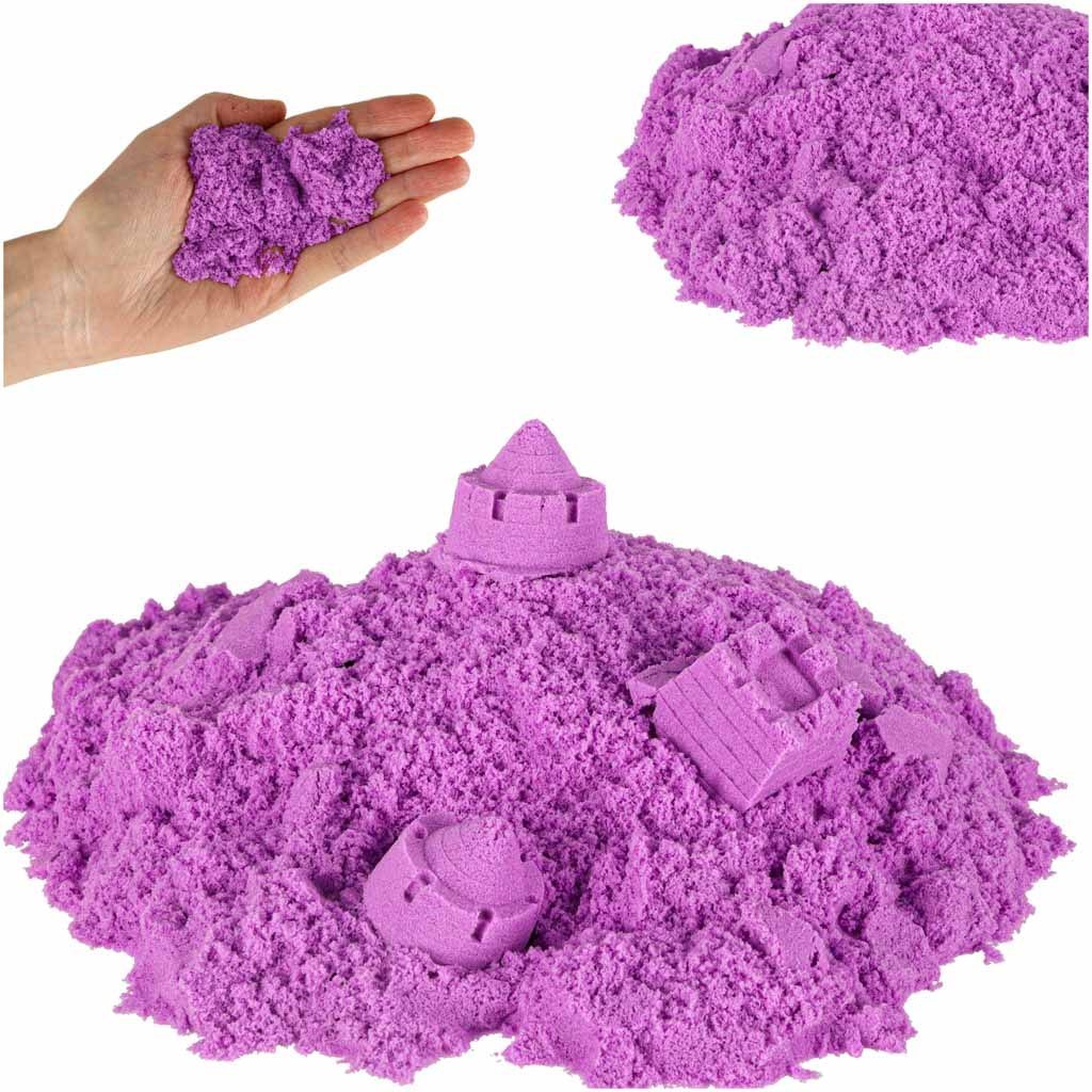 Piasek sensoryczny dla dzieci 1kg w woreczku fioletowy Piasek sensoryczny dla dzieci 1kg w woreczku fioletowy