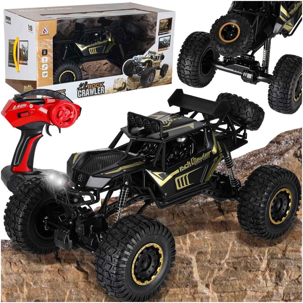 Samochód zdalnie sterowany 2,4GHz 1:8 51cm metal czarny Samochód zdalnie sterowany 2,4GHz 1:8 51cm metal czarny