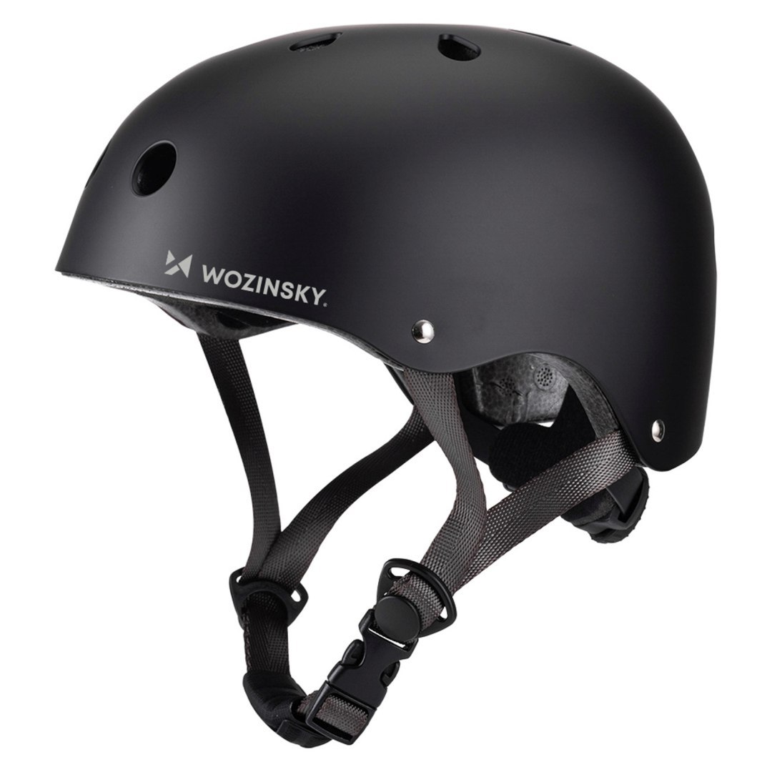 Kask rowerowy BMX hulajnoga lekki 48-52 cm – czarny Kask rowerowy BMX hulajnoga lekki 48-52 cm – czarny