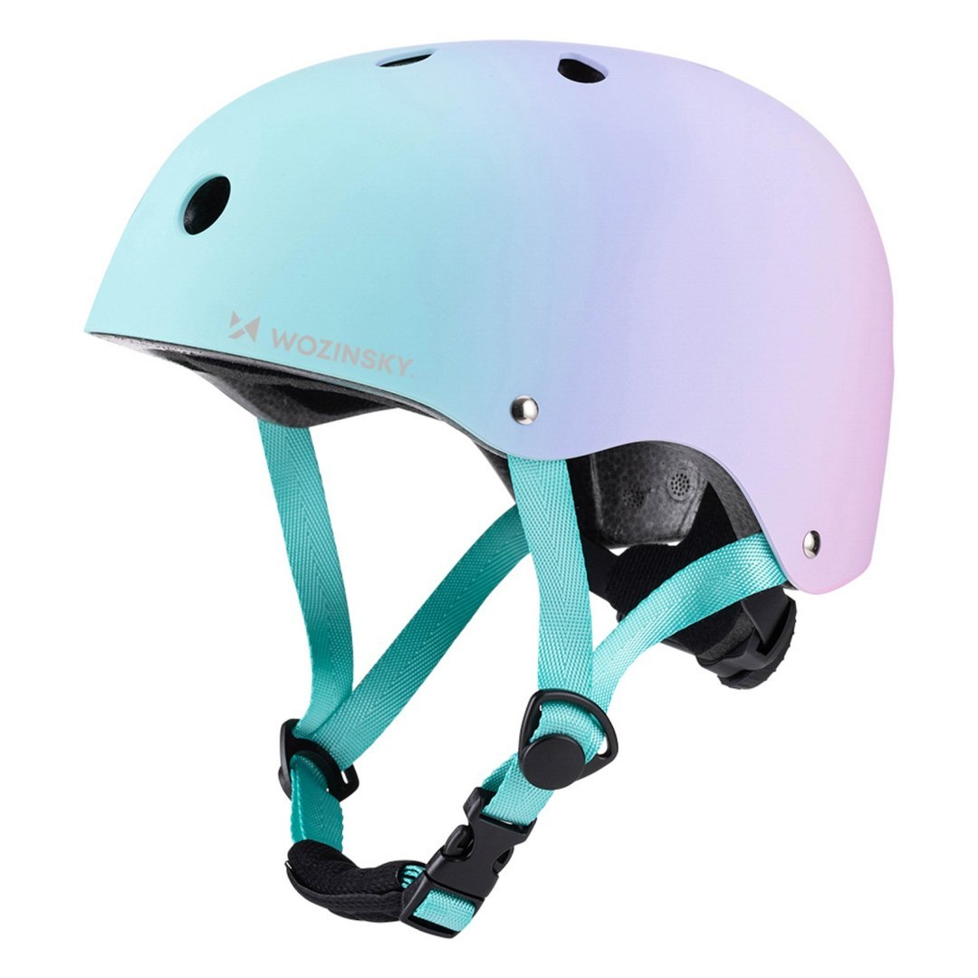 Kask rowerowy BMX hulajnoga 48-52 cm – gradient różowy Kask rowerowy BMX hulajnoga 48-52 cm – gradient różowy